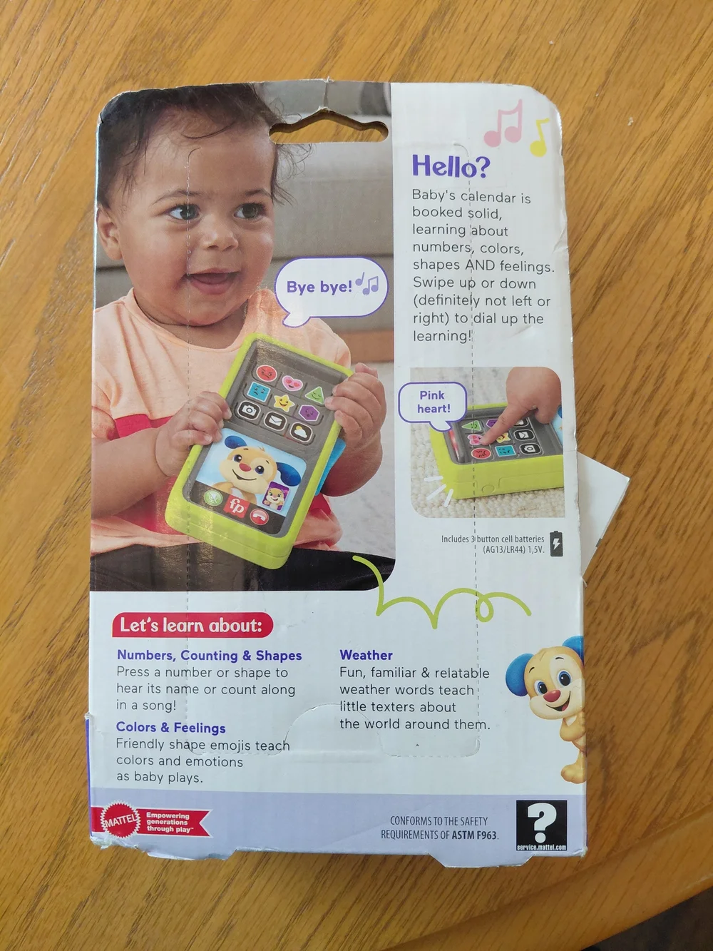Fisher-Price Laugh & Learn 2-in-1 Slide to Learn Smartphone - Yellow